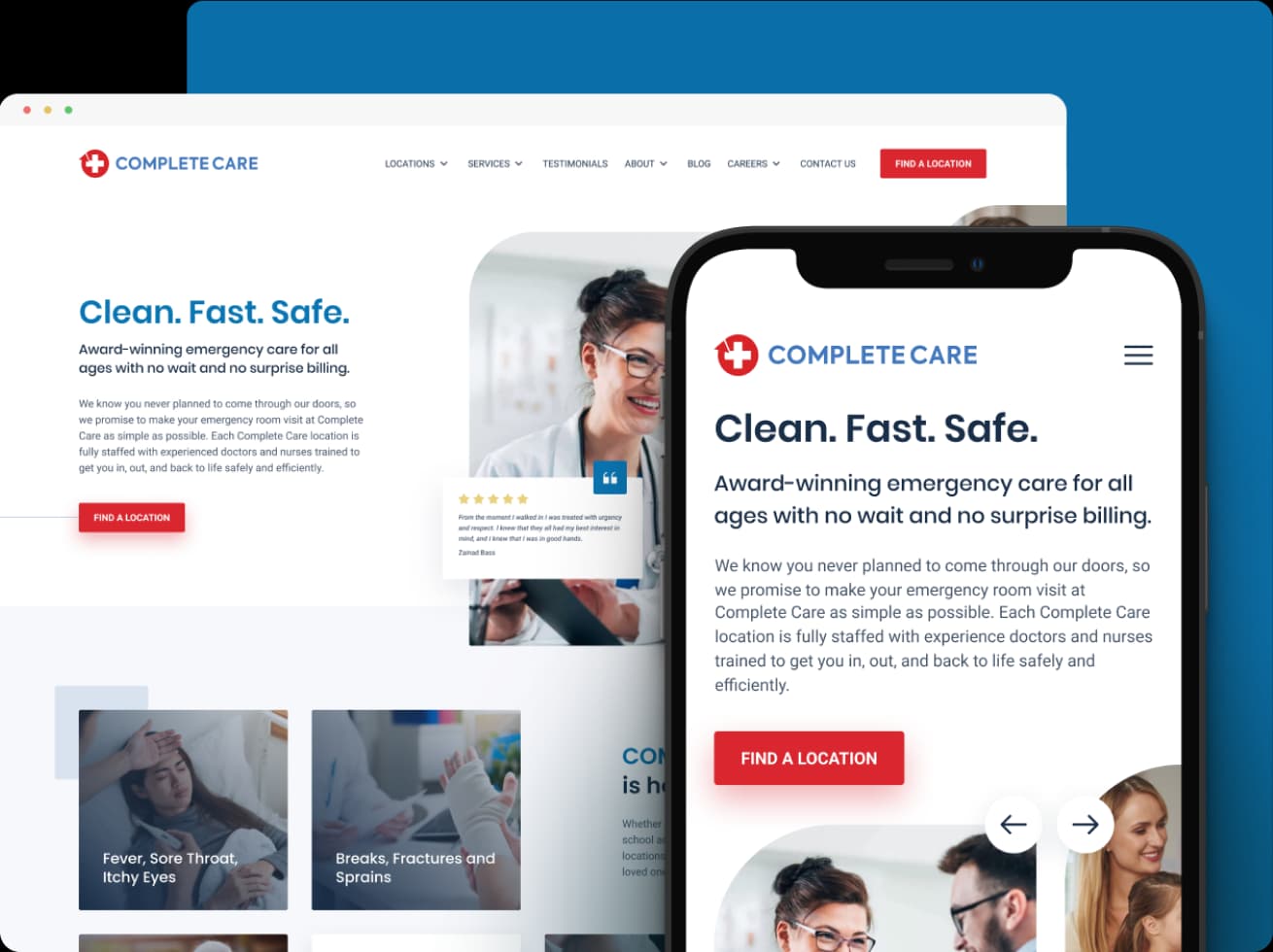 Complete Care website
