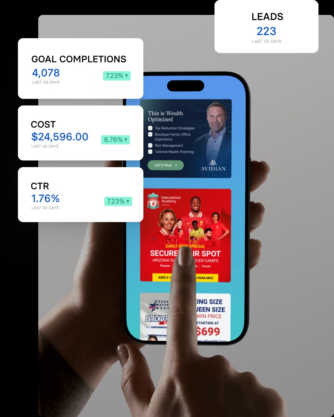 Hero Mobile Leads Stats